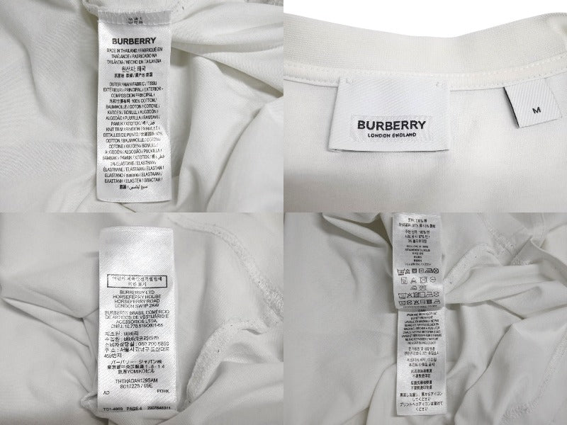 R【美品】BURBERRY 半袖　Tシャツ　ノバチェック　ロゴ　98 R【美品】BURBERRY 半袖 Tシャツ ノバチェック ロゴ 98 美品