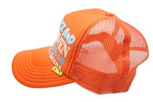 極美品 KAPITAL キャピタル ラブ&amp;ピース ベートーヴェン トラッカーハット メッシュキャップ K2009XH816 オレンジ ONESIZE 中古 4c069569 