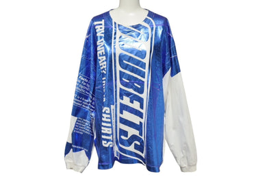 DOUBLET ダブレット スナック ホイル パッケージ ロングスリーブ カットソー コットン ブラック サイズS 美品 中古 4c069570