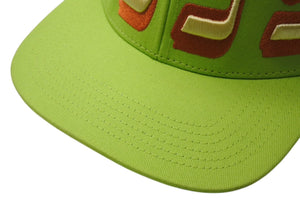 極美品 murd333r.fm マーダー CAP キャップ 帽子 ヘッドウェア メンズ コットン グリーン オレンジ サイズ7 3/4 中古 4c069573