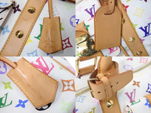 Load image into Gallery viewer, 極美品 LOUIS VUITTON ルイヴィトン 村上隆 ボストンバッグ キーポル45 M92641 モノグラムマルチ ホワイト ゴールド金具 中古 4c069584
