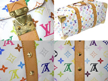 Load image into Gallery viewer, 極美品 LOUIS VUITTON ルイヴィトン 村上隆 ボストンバッグ キーポル45 M92641 モノグラムマルチ ホワイト ゴールド金具 中古 4c069584