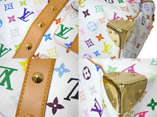 Load image into Gallery viewer, 極美品 LOUIS VUITTON ルイヴィトン 村上隆 ボストンバッグ キーポル45 M92641 モノグラムマルチ ホワイト ゴールド金具 中古 4c069584