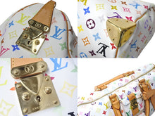 Load image into Gallery viewer, 極美品 LOUIS VUITTON ルイヴィトン 村上隆 ボストンバッグ キーポル45 M92641 モノグラムマルチ ホワイト ゴールド金具 中古 4c069584