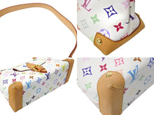 Load image into Gallery viewer, LOUIS VUITTON ルイヴィトン モノグラムマルチカラー エライザ ショルダーバッグ M40098 村上隆 ホワイト 美品 中古 4c069599