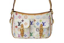 Load image into Gallery viewer, LOUIS VUITTON ルイヴィトン 村上隆 ショルダーバッグ ロッジ PM M40053 ホワイト マルチカラー 美品 中古 4c069601