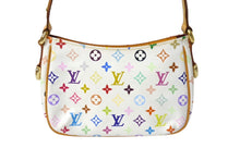 Load image into Gallery viewer, LOUIS VUITTON ルイヴィトン 村上隆 ショルダーバッグ ロッジ PM M40053 ホワイト マルチカラー 美品 中古 4c069601