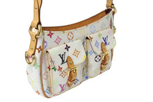 Load image into Gallery viewer, LOUIS VUITTON ルイヴィトン 村上隆 ショルダーバッグ ロッジ PM M40053 ホワイト マルチカラー 美品 中古 4c069601