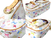 Load image into Gallery viewer, LOUIS VUITTON ルイヴィトン 村上隆 ショルダーバッグ ロッジ PM M40053 ホワイト マルチカラー 美品 中古 4c069601