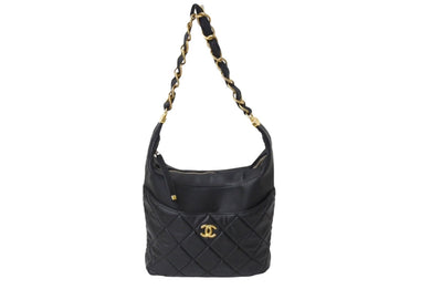 CHANEL シャネル ワンショルダーバッグ AS3292 チェーンショルダー キルティング ココマーク ラムスキン ランダム番台 美品 中古 4c069604