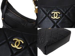 CHANEL シャネル ワンショルダーバッグ AS3292 チェーンショルダー キルティング ココマーク ラムスキン ランダム番台 美品 中古 4c069604