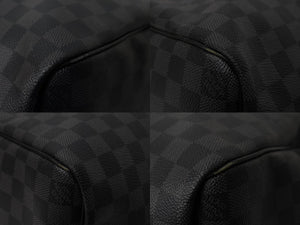 LOUISVUITTON ルイヴィトン キーポルバンドリエール45 ボストンバッグ N41418 ダミエグラフィット PVC レザー 美品 中古 4c069605