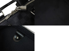 Load image into Gallery viewer, LOUISVUITTON ルイヴィトン キーポルバンドリエール45 ボストンバッグ N41418 ダミエグラフィット PVC レザー 美品 中古 4c069605
