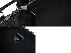 LOUISVUITTON ルイヴィトン キーポルバンドリエール45 ボストンバッグ N41418 ダミエグラフィット PVC レザー 美品 中古 4c069605