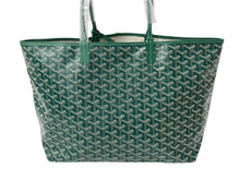 Load image into Gallery viewer, 新品未使用 GOYARD ゴヤール サンルイPM バッグ トートバッグ STLOUIPMLTY09CL09P PVC レザー ヘリンボーン グリーン 中古 4c069627