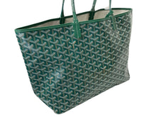 Load image into Gallery viewer, 新品未使用 GOYARD ゴヤール サンルイPM バッグ トートバッグ STLOUIPMLTY09CL09P PVC レザー ヘリンボーン グリーン 中古 4c069627