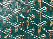 Load image into Gallery viewer, 新品未使用 GOYARD ゴヤール サンルイPM バッグ トートバッグ STLOUIPMLTY09CL09P PVC レザー ヘリンボーン グリーン 中古 4c069627