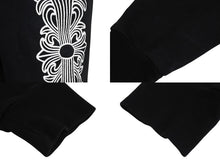 Load image into Gallery viewer, CHROME HEARTS クロムハーツ パーカー フーディ フローラル ホースシュープリント ホワイト ブラック サイズS 美品 中古 4c069628