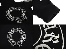 Load image into Gallery viewer, CHROME HEARTS クロムハーツ パーカー フーディ フローラル ホースシュープリント ホワイト ブラック サイズS 美品 中古 4c069628