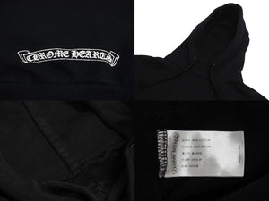 CHROME HEARTS クロムハーツ パーカー フーディ フローラル ホースシュープリント ホワイト ブラック サイズS 美品 中古 4c069628
