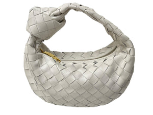 BOTTEGAVENETA ボッテガヴェネタ ミニ ジョディ ハンドバッグ 651876 ホワイト 美品 中古 4c069629