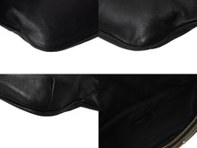 画像をギャラリービューアに読み込む, SAINT LAURENT PARIS サンローラン ウエストバッグ ボディバッグ 590076 ラムスキン ブラック シルバー金具 美品 中古 4c069631 