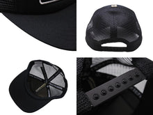 Load image into Gallery viewer, CHROME HEARTS クロムハーツトラッカーキャップ CHロゴ刺繍 クロスボール シルバー 925 ブラック 中古 美品 4c069632
