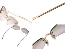 Load image into Gallery viewer, CHANEL シャネル リムレス サングラス 4093-B c.125/8Z サイズ56□16 130 ココマーク プラスチック ラインストーン 美品 中古 4c069639