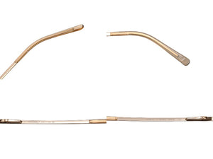CHANEL シャネル リムレス サングラス 4093-B c.125/8Z サイズ56□16 130 ココマーク プラスチック ラインストーン 美品 中古 4c069639