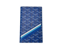 Load image into Gallery viewer, 極美品 GOYARD ゴヤール パスケース パスポートケース グルネル PVCコーティングキャンバス ブルー マーカジュ 中古 4c069640