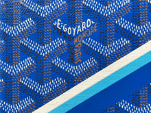 Load image into Gallery viewer, 極美品 GOYARD ゴヤール パスケース パスポートケース グルネル PVCコーティングキャンバス ブルー マーカジュ 中古 4c069640