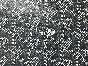 新品未使用 GOYARD ゴヤール シープル ウォレット ショルダーバッグ グレー PVC レザー シルバー金具 中古 4c069641