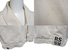 Load image into Gallery viewer, RAFSIMONS ラフシモンズ SS20 デニム スリム フィット ジャケット イタリア製 コットン アイボリー シルバー サイズL 美品 中古 4c069648