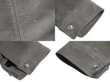 画像をギャラリービューアに読み込む, Rick Owens リックオウエンス スエード ワークジャケット サイズ50 FW19 LARRY グレー ラムレザー 美品 中古 4c069653 