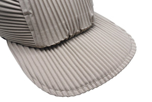 HOMME PLISSE ISSEY MIYAKE オムプリッセ イッセイミヤケ プリーツ キャップ HP31AA403 ポリエステル ベージュ 美品 中古 4c069656