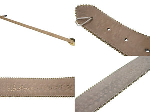 b.b.simon ビービーサイモン ベルト ゴールド ブラック hiphop スワロフスキー レザー サイズ34 美品 中古 4c069661