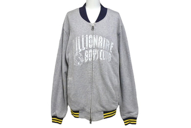 BILLIONAIRE BOYS CLUB ビリオネアボーイズクラブ パーカー グレー 刺繍 サイズM コットン 美品 中古 4c069672