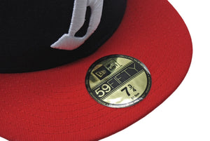極美品 BILLIONAIREBOYSCLUB ビリオネアボーイズクラブ ICECREAM NEW ERA キャップ BBCICECREAMLLC 61.5cm ブラック レッド 中古 4c069673