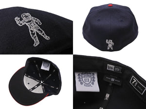極美品 BILLIONAIREBOYSCLUB ビリオネアボーイズクラブ ICECREAM NEW ERA キャップ BBCICECREAMLLC 61.5cm ブラック レッド 中古 4c069673