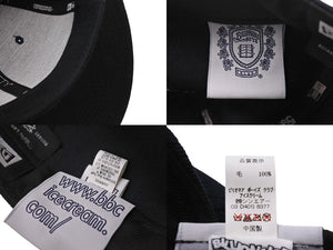 極美品 BILLIONAIREBOYSCLUB ビリオネアボーイズクラブ ICECREAM NEW ERA キャップ BBCICECREAMLLC 61.5cm ブラック レッド 中古 4c069673