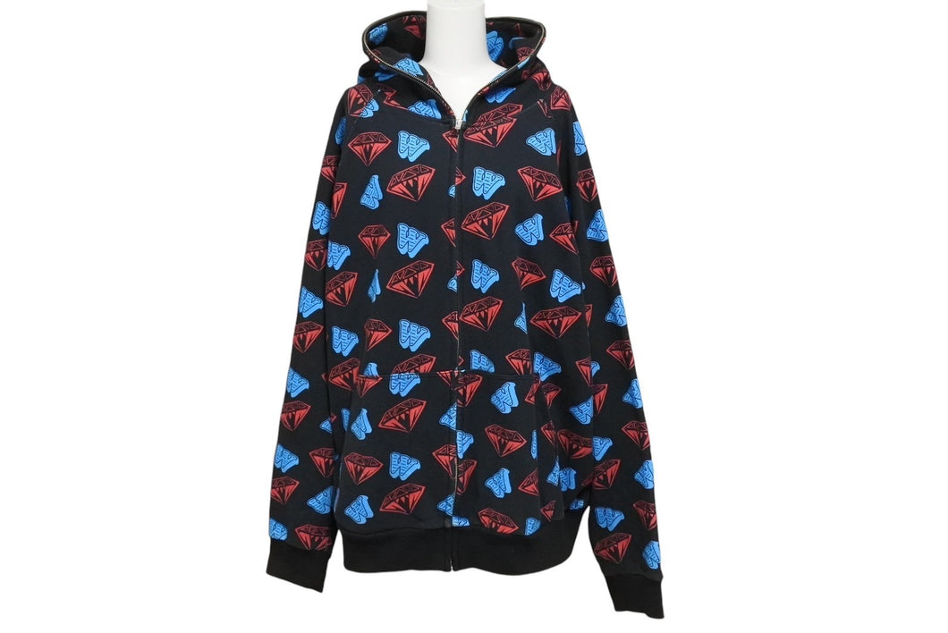 BILLIONAIRE BOYS CLUB × JP THE WAVY ビリオネアボーイズクラブ パーカー サイズL BBCJP195SK001 美品 中古 4c069676