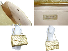 Load image into Gallery viewer, 新品未使用 CHANEL シャネル AS4661 ジャンボ マトラッセ デカマトラッセ ショルダーバッグ ゴールド 中古 4c069718