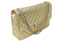 Load image into Gallery viewer, 新品未使用 CHANEL シャネル AS4661 ジャンボ マトラッセ デカマトラッセ ショルダーバッグ ゴールド 中古 4c069718