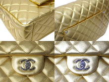Load image into Gallery viewer, 新品未使用 CHANEL シャネル AS4661 ジャンボ マトラッセ デカマトラッセ ショルダーバッグ ゴールド 中古 4c069718