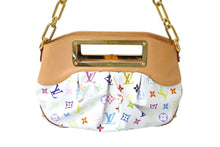 Load image into Gallery viewer, 新品同様 LOUIS VUITTON ルイヴィトン モノグラムマルチカラー ジュディPM ハンドバッグ M40257 村上隆 ホワイト 2WAY 中古 4c069720