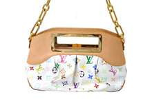 Load image into Gallery viewer, 新品同様 LOUIS VUITTON ルイヴィトン モノグラムマルチカラー ジュディPM ハンドバッグ M40257 村上隆 ホワイト 2WAY 中古 4c069720