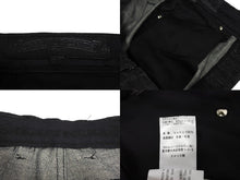 Load image into Gallery viewer, 未使用品 CHROME HEARTS クロムハーツ フレアニー スターパッチ デニムパンツ サイズ32 ブラック コットン シルバー925 レザー 中古 4c069726
