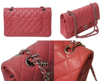 Load image into Gallery viewer, 極美品 CHANEL シャネル チェーンショルダーバッグ マトラッセ25 Wフラップラップ ラムスキン ピンク シルバー 29番台 中古 4c069745