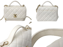 Load image into Gallery viewer, 極美品 CHANEL シャネル ビジネスアフィニティ マトラッセ トップハンドル チェーンショルダーバッグ キャビアスキン 中古 4c069746