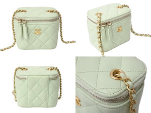 CHANEL シャネル マトラッセ スモールバニティ チェーンショルダーバッグ AP1447 ココマーク ココボール 31番台 美品 中古 4c069747